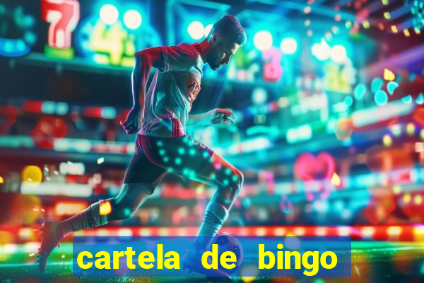 cartela de bingo pra imprimir